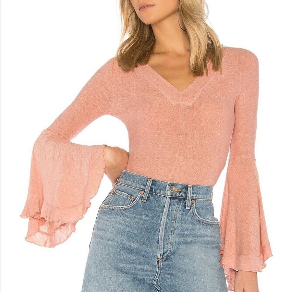 FREE PEOPLE So Dramatic Bell Sleeve Top